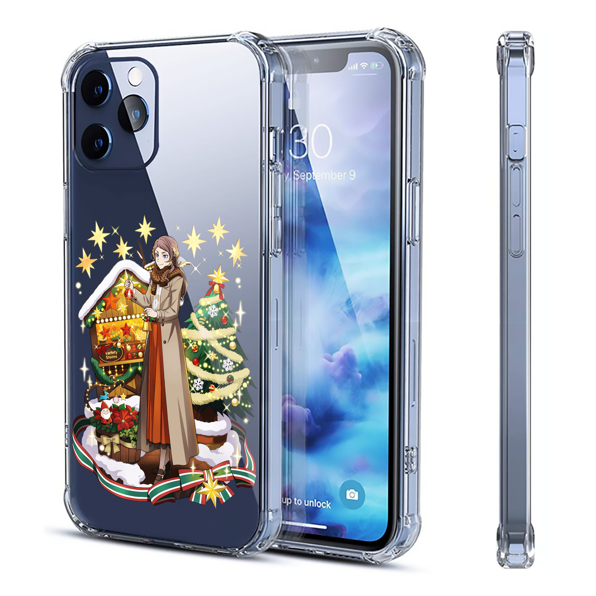 （画像用） 文豪ストレイドッグス Bungo Stray Dogs 【iPhone 12シリーズ対応】透明スマホケース（クリアソフトケース）